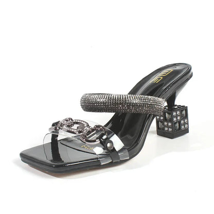 Elegancia Moda kristallen gesp sandalen