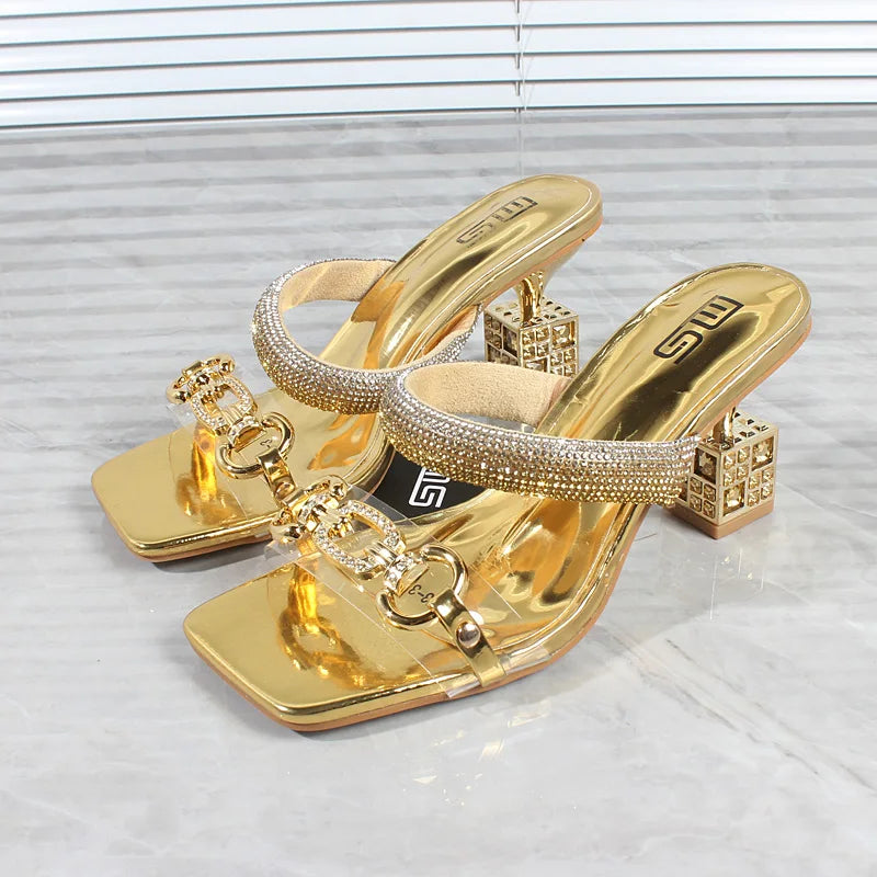 Elegancia Moda kristallen gesp sandalen
