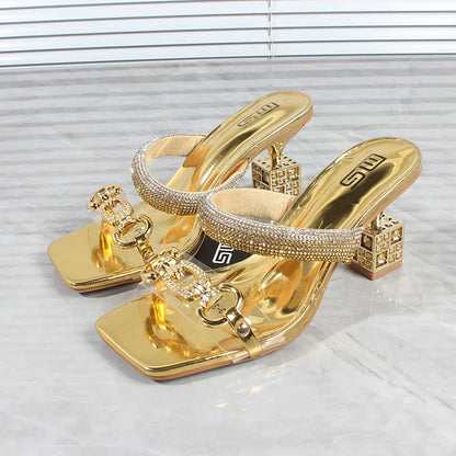 Elegancia Moda kristallen gesp sandalen