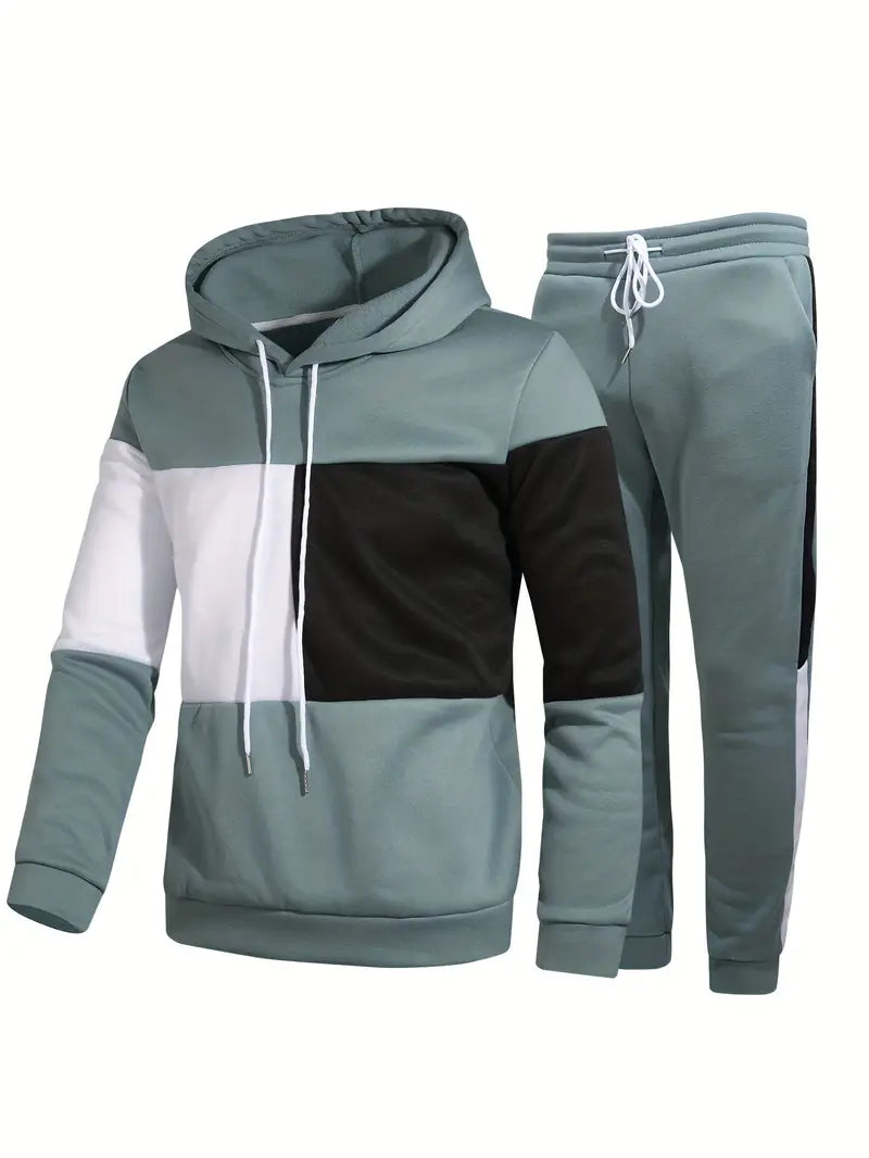 Daniel – block pullover hoodie set 0