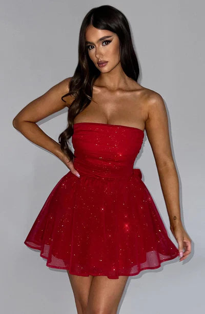 Daniela | Mini abito bustier festivo
