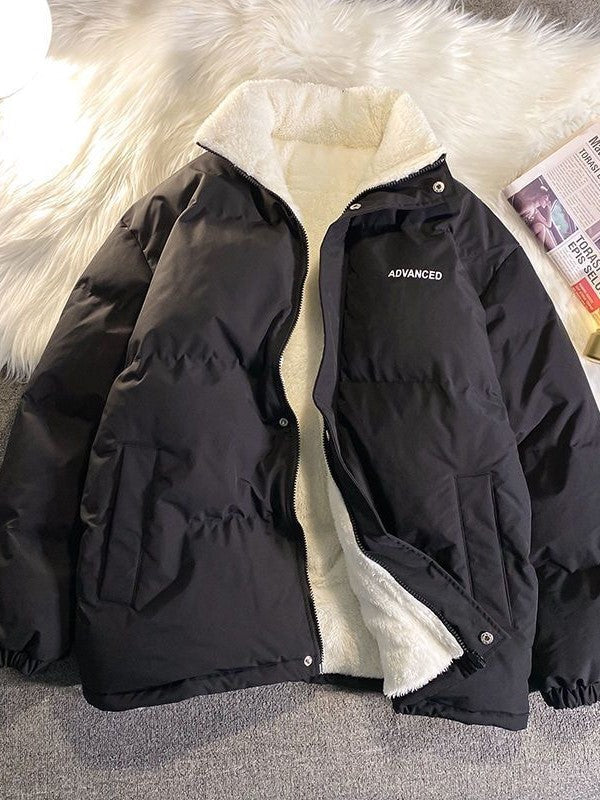 Dames Winterjas Gevoerd van Polyester Warm en Casual - Mode Vibes