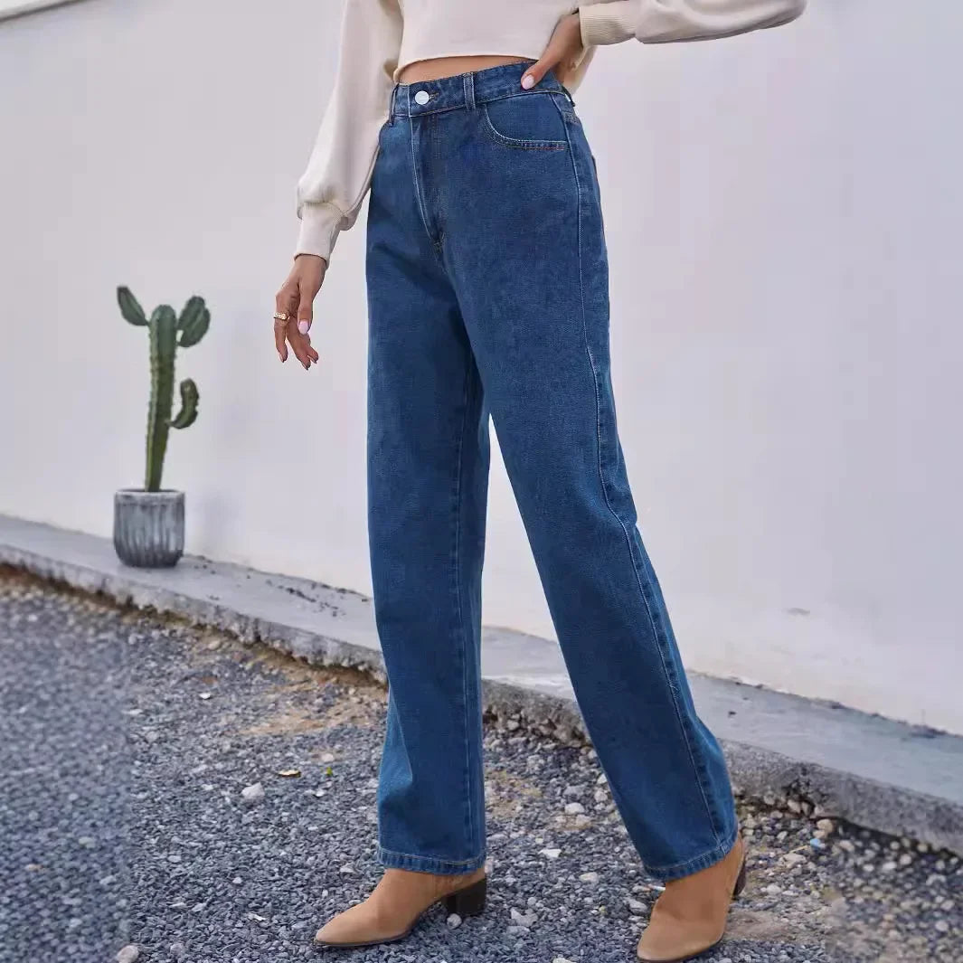 Daria | Jeans Mom a vita alta scuri