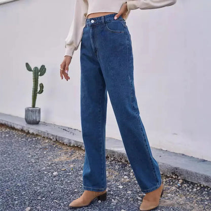 Daria | Jeans Mom a vita alta scuri