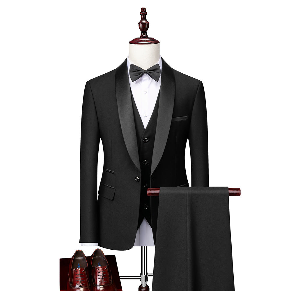 Heren Pak Zwart Slim Fit Elegante Stijl - Mode Vibes