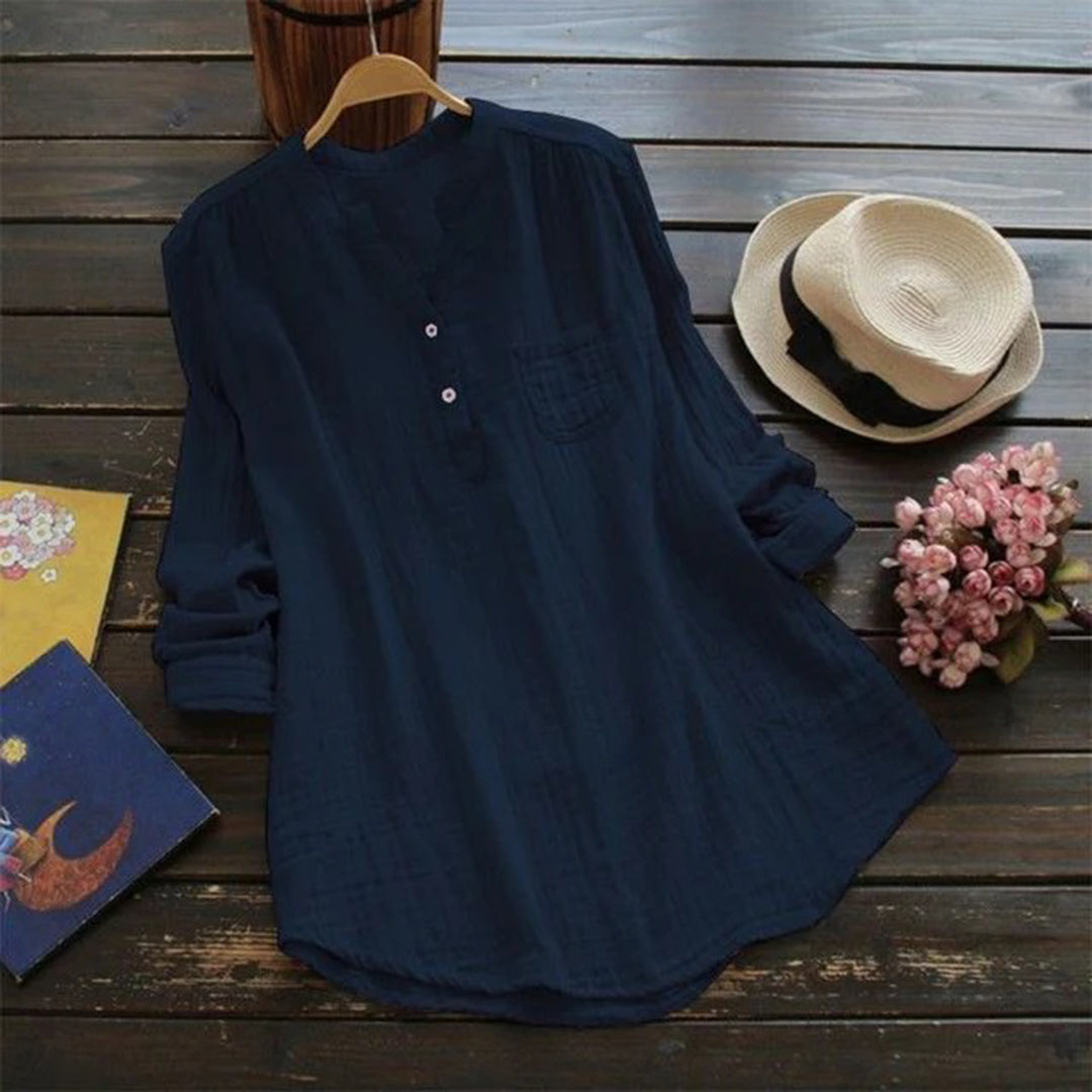 Dames Linnenlook Tunie Zomerjurk Casual Stijl