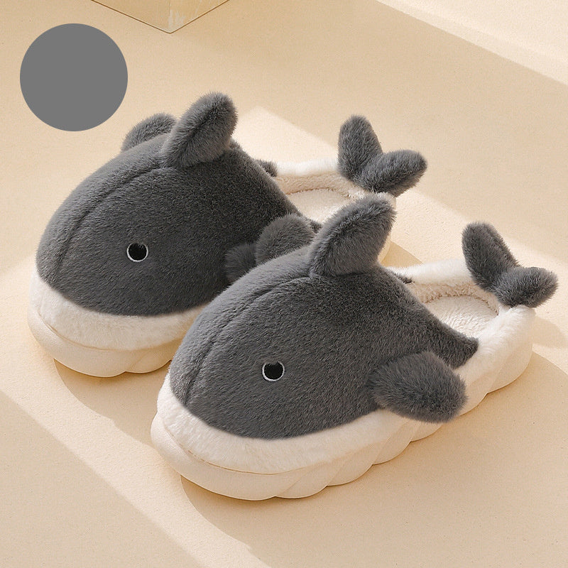 Haai Pluche Pantoffels Zachte Snug Fit