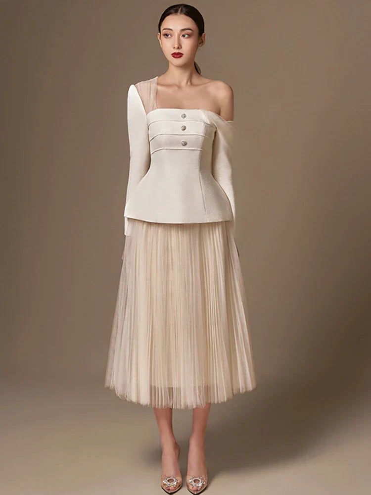 Herfst Elegantie Twee-delige Set van Luna Moda