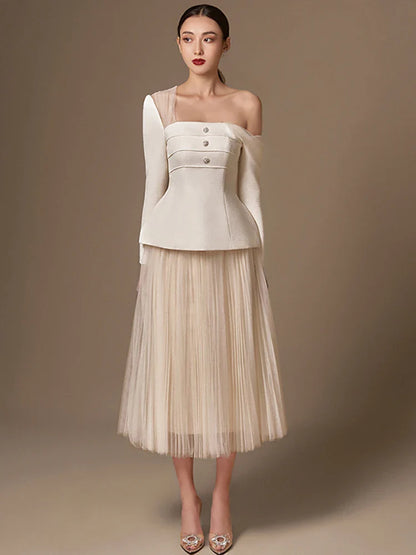 Herfst Elegantie Twee-delige Set van Luna Moda