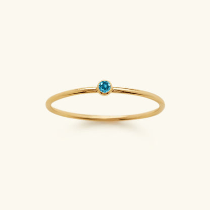 Geboortesteen Ring Zirkonia Celestia