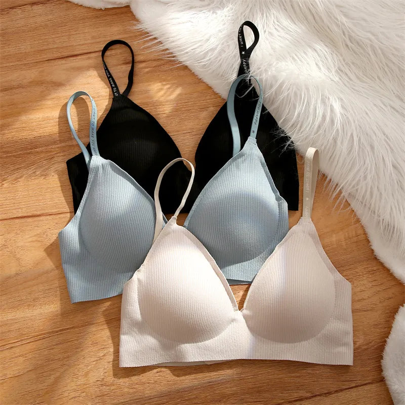 Bralette met Diepe V-hals Voor Gevoelige Huid