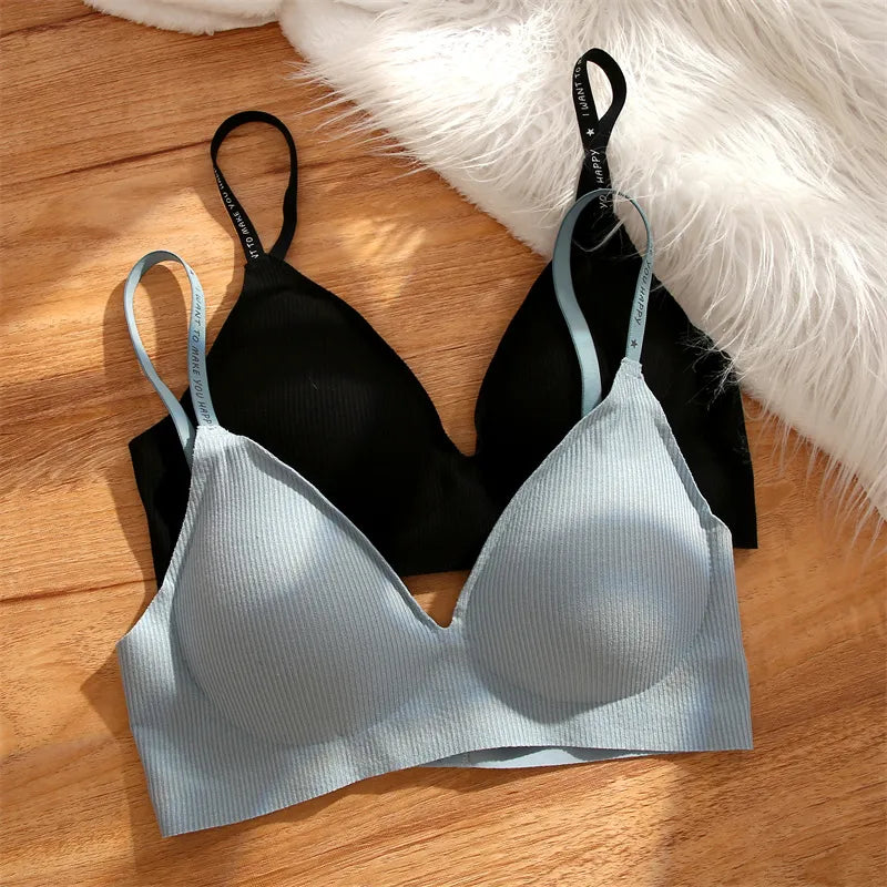 Bralette met Diepe V-hals Voor Gevoelige Huid
