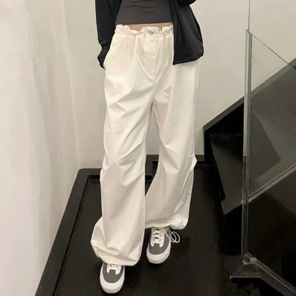 Deeptown Witte Basic Dames Casual Broek