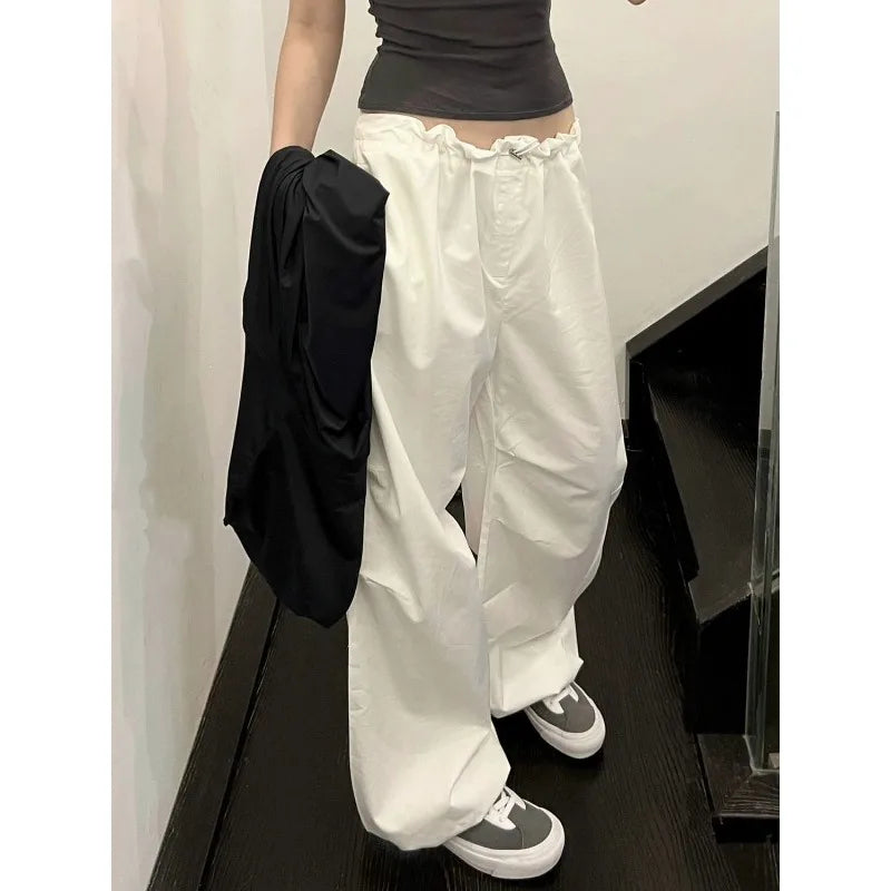 Deeptown Witte Basic Dames Casual Broek