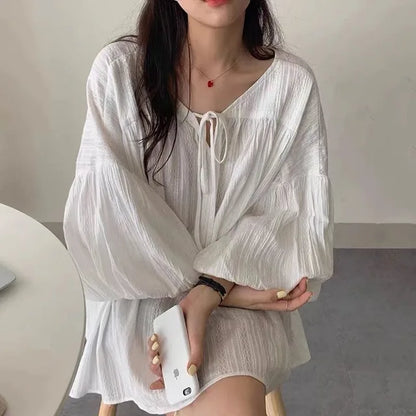 Oversized Witte Blouse
