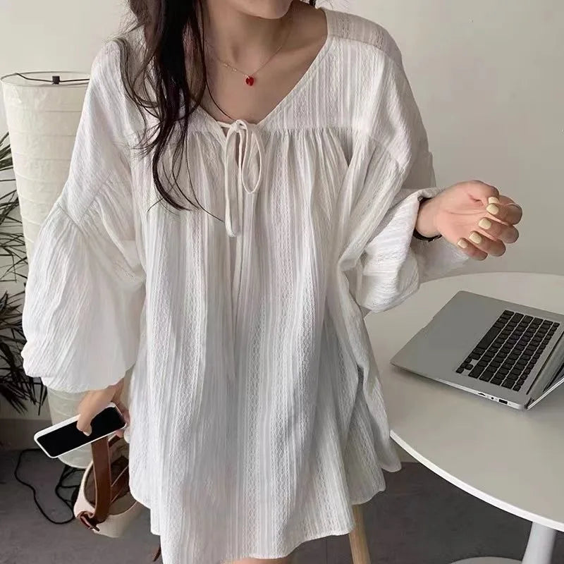 Oversized Witte Blouse