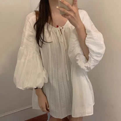 Oversized Witte Blouse