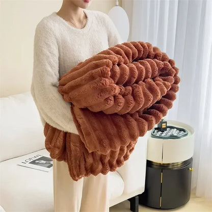 Zachte Fleece Deken LuxuraWrap voor Bank en Bed