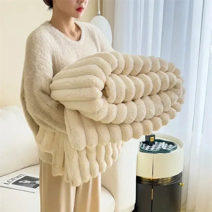 Zachte Fleece Deken LuxuraWrap voor Bank en Bed