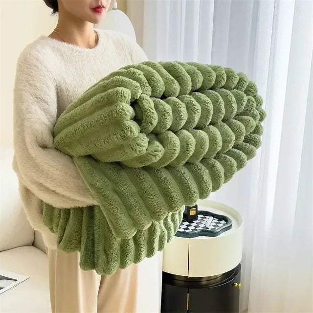 Zachte Fleece Deken LuxuraWrap voor Bank en Bed