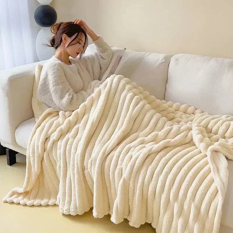 Zachte Fleece Deken LuxuraWrap voor Bank en Bed - Mode Vibes