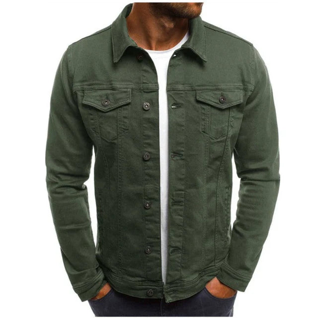 Heren Denim Jack Comfortabel en Tijdloos - Mode Vibes