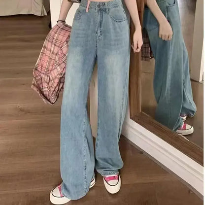 Chic Trends Straight-Leg Jeans met Wijde Pijpen