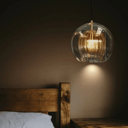 Aluminium Hanglamp Modern Glas Design LumaLite