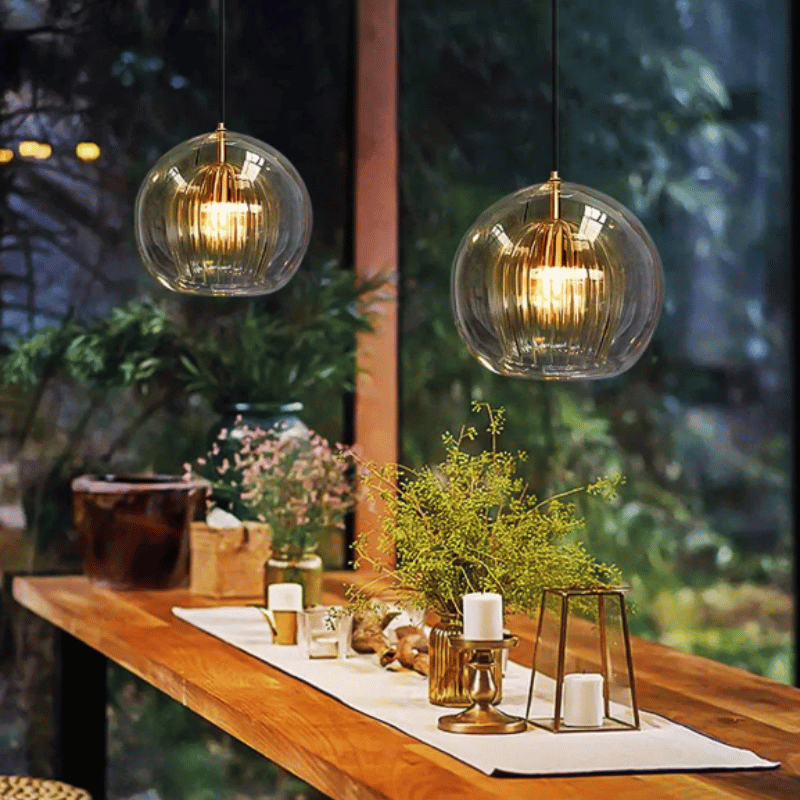 Aluminium Hanglamp Modern Glas Design LumaLite