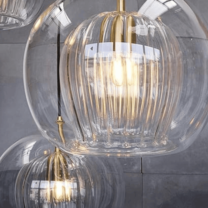 Aluminium Hanglamp Modern Glas Design LumaLite