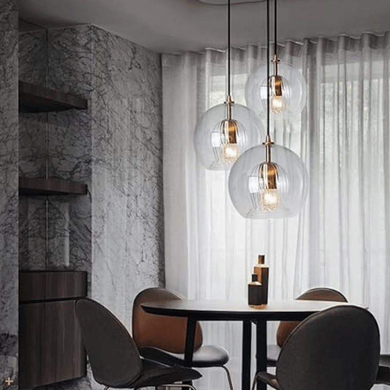 Aluminium Hanglamp Modern Glas Design LumaLite