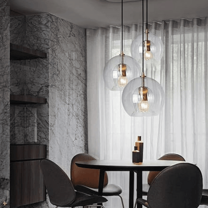 Aluminium Hanglamp Modern Glas Design LumaLite