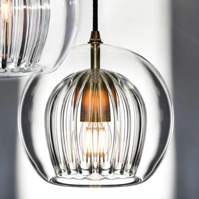 Aluminium Hanglamp Modern Glas Design LumaLite