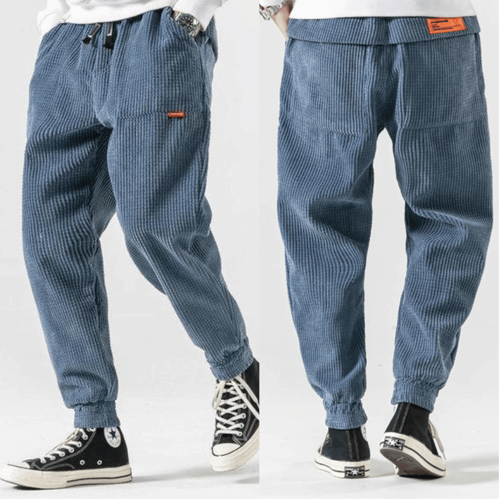 Heren Comfortabele Corduroy Broek met Relaxte Pasvorm