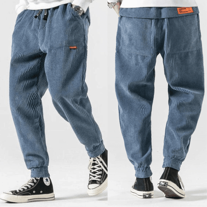Heren Comfortabele Corduroy Broek met Relaxte Pasvorm