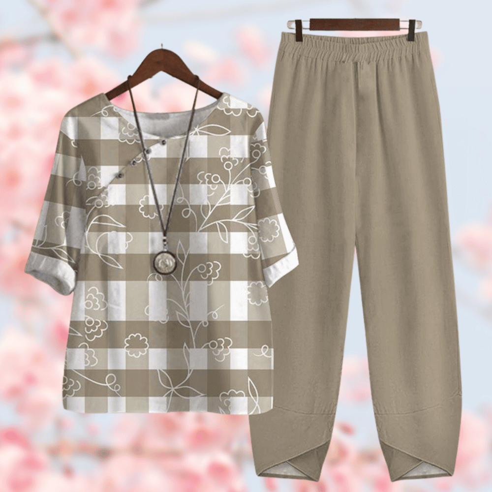 Vrouwelijke Casual Outfit Corinne Comfortabel - Mode Vibes