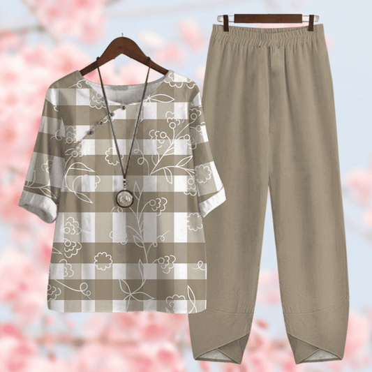 Vrouwelijke Casual Outfit Corinne Comfortabel - Mode Vibes