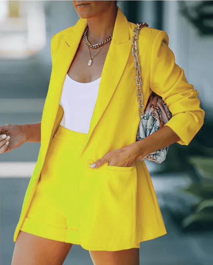Korte Blazer Set voor Vrouw
