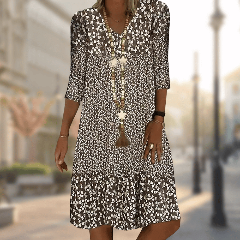 Demi | Lange Dames Jurk – Elegante, Comfortabele Stijl voor Zomer