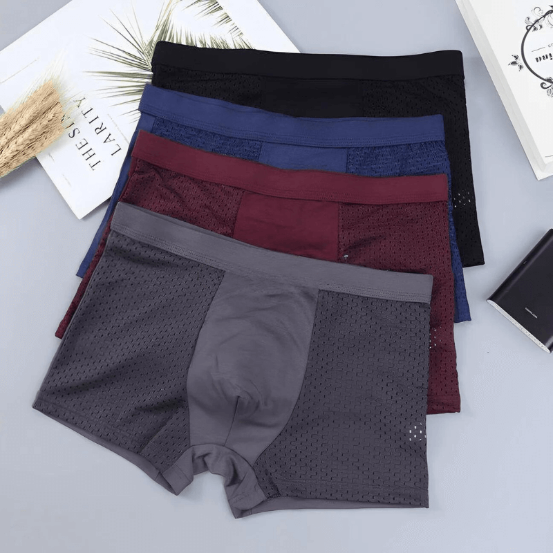 BambooCore – Heren Boxershorts (4-Pack) van Bamboe met Ademende Pasvorm