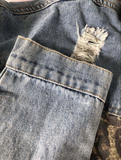 Leren Jack Casual Stijlvolle Spijkerjas voor Dames