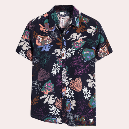 Mannen Zomer Overhemd Casual Korte Mouw