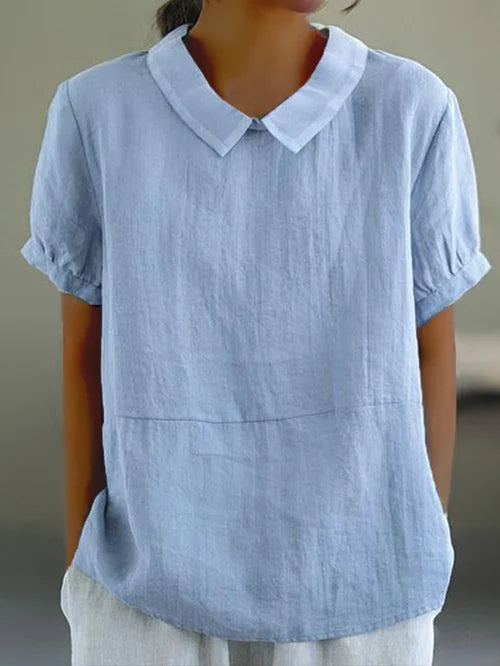 Diana | Elegante top met vintage kraag