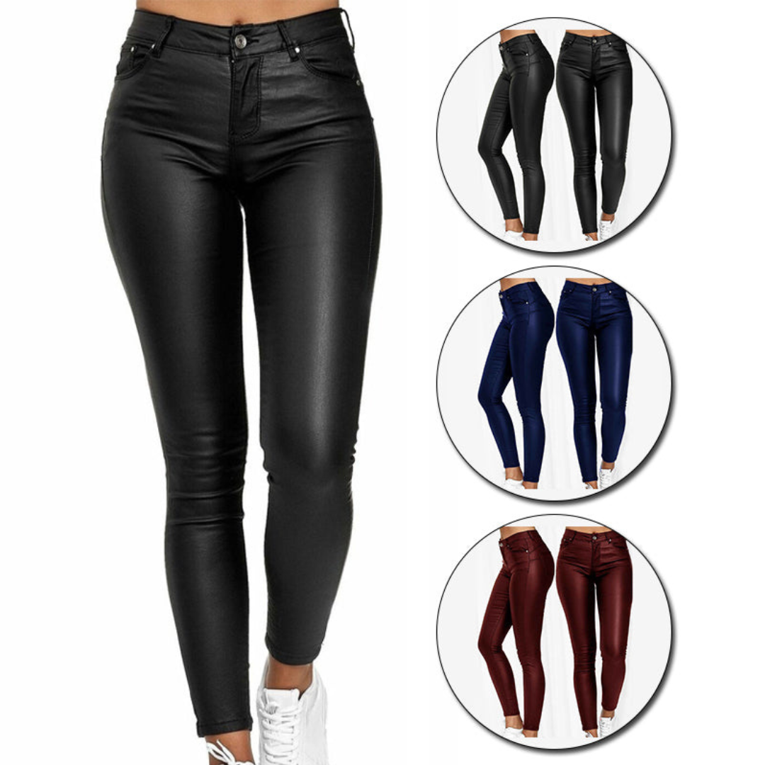 Luxe Leren Stretch Broek