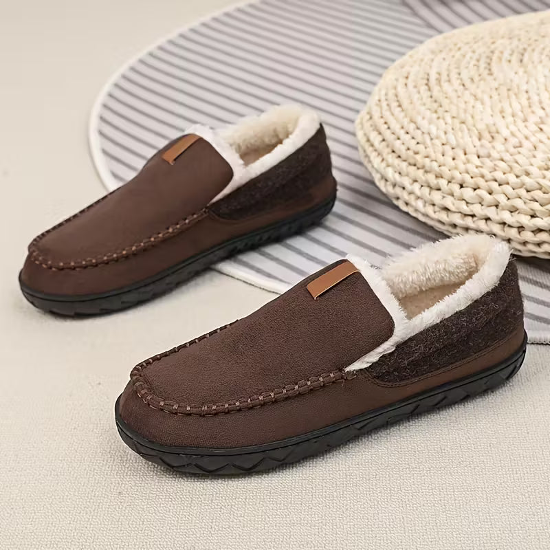 Dikke slippers met zachte zool