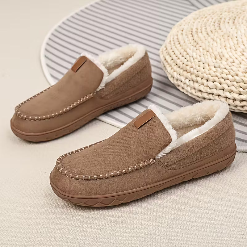 Dikke slippers met zachte zool