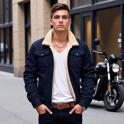 Bomberjack Heren Tijdloos Leer Jacket