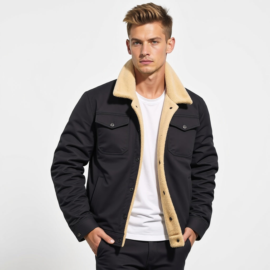 Bomberjack Heren Tijdloos Leer Jacket