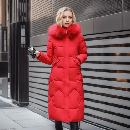 Diva Dames Jas Winter | Lange Pufferjas met Capuchon, Warm en Stijlvol 10