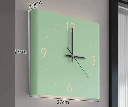 Wandklok Verlichting Dubbelzijdig Vierkant Design - Mode Vibes
